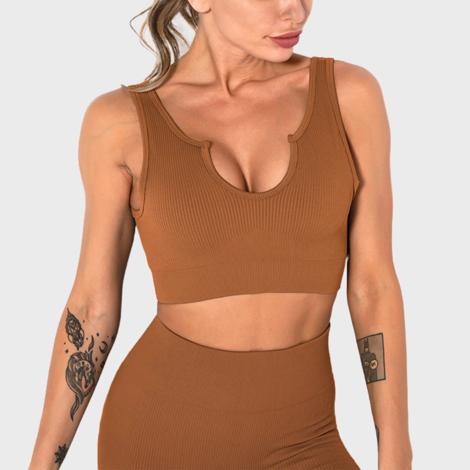 Ribbed Crop Tank top sports bra Ribbed Crop Tank top sports bra